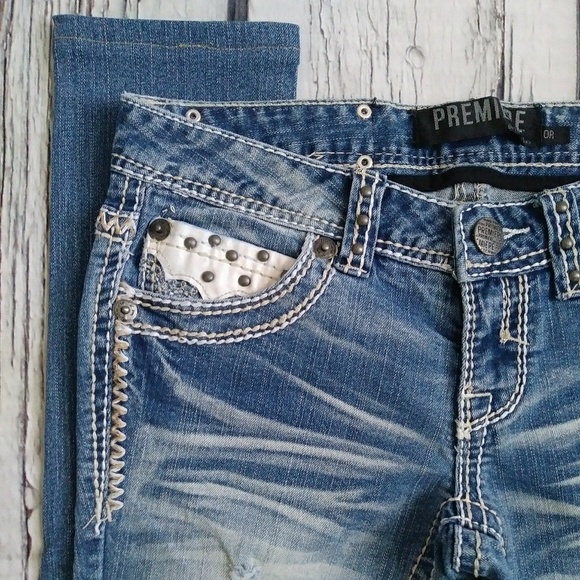 Premiere by Rue21 Embellished Low Rise Skinny Jean - Picture 3 of 8
